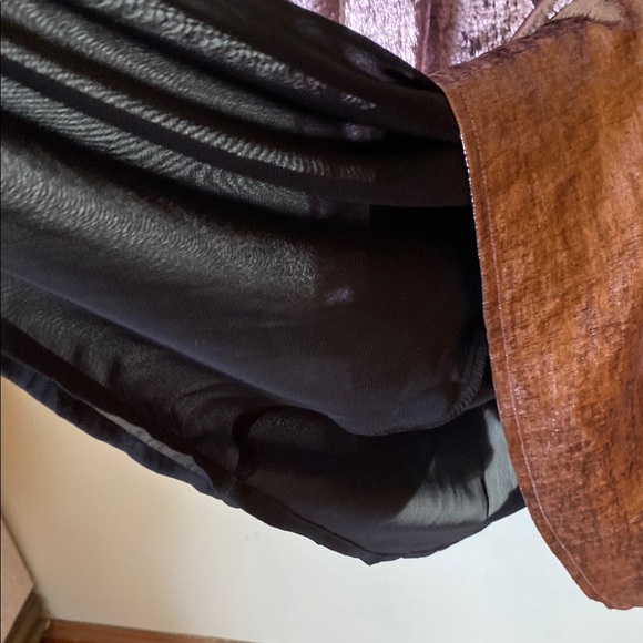 Lane Bryant Pink Gold V-Neck Long Sleeve Gown. NWT - Picture 5 of 9